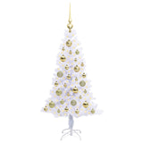Albero di Natale artificiale Bianco 120 cm PVC e Acciaio