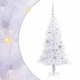Albero di Natale artificiale Bianco 120 cm PVC e Acciaio