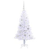 Albero di Natale artificiale Bianco 120 cm PVC e Acciaio