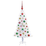 Albero di Natale artificiale Bianco 120 cm PVC e Acciaio