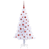 Albero di Natale artificiale Bianco 150 cm PVC e Acciaio