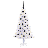 Albero di Natale artificiale Bianco 150 cm PVC e Acciaio