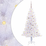 Albero di Natale artificiale Bianco 150 cm PVC e Acciaio