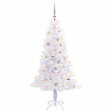 Albero di Natale artificiale Bianco 150 cm PVC e Acciaio