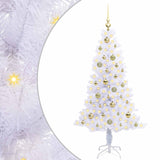 Albero di Natale artificiale Bianco 150 cm PVC e Acciaio