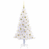 Albero di Natale artificiale Bianco 150 cm PVC e Acciaio
