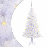 Albero di Natale artificiale Bianco 150 cm PVC e Acciaio