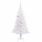 Albero di Natale artificiale Bianco 150 cm PVC e Acciaio