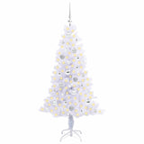 Albero di Natale artificiale Bianco 150 cm PVC e Acciaio