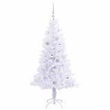 Albero di Natale artificiale Bianco 150 cm PVC e Acciaio