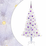 Albero di Natale artificiale Bianco 150 cm PVC e Acciaio