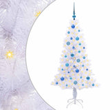 Albero di Natale artificiale Bianco 150 cm PVC e Acciaio