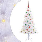 Albero di Natale artificiale Bianco 150 cm PVC e Acciaio