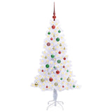 Albero di Natale artificiale Bianco 150 cm PVC e Acciaio