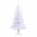 Albero di Natale artificiale Bianco 150 cm PVC e Acciaio