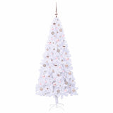 Albero di Natale artificiale Bianco 180 cm PVC e Acciaio