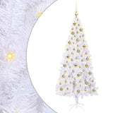 Albero di Natale artificiale Bianco 180 cm PVC e Acciaio