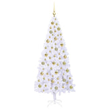 Albero di Natale artificiale Bianco 180 cm PVC e Acciaio