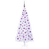 Albero di Natale artificiale Bianco 180 cm PVC e Acciaio