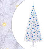 Albero di Natale artificiale Bianco 180 cm PVC e Acciaio