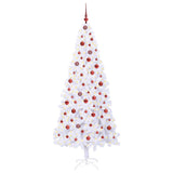 Albero di Natale artificiale Bianco 210 cm PVC e Acciaio