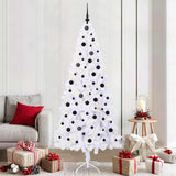 Albero di Natale artificiale Bianco 210 cm PVC e Acciaio