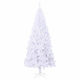 Albero di Natale artificiale Bianco 210 cm PVC e Acciaio