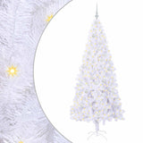 Albero di Natale artificiale Bianco 210 cm PVC e Acciaio