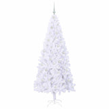 Albero di Natale artificiale Bianco 210 cm PVC e Acciaio