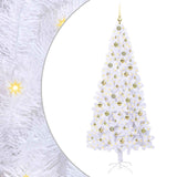 Albero di Natale artificiale Bianco 210 cm PVC e Acciaio