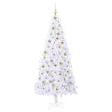 Albero di Natale artificiale Bianco 210 cm PVC e Acciaio