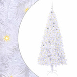 Albero di Natale artificiale Bianco 210 cm PVC e Acciaio