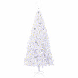 Albero di Natale artificiale Bianco 210 cm PVC e Acciaio