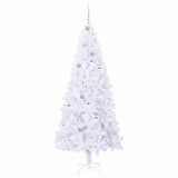 Albero di Natale artificiale Bianco 210 cm PVC e Acciaio