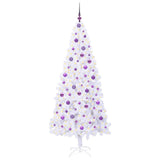Albero di Natale artificiale Bianco 210 cm PVC e Acciaio