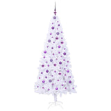 Albero di Natale artificiale Bianco 210 cm PVC e Acciaio