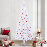 Albero di Natale artificiale Bianco 240 cm PVC e Acciaio