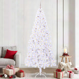 Albero di Natale artificiale Bianco 240 cm PVC e Acciaio