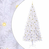 Albero di Natale artificiale Bianco 240 cm PVC e Acciaio