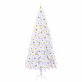 Albero di Natale artificiale Bianco 240 cm PVC e Acciaio