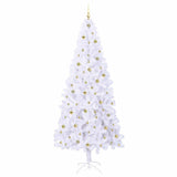 Albero di Natale artificiale Bianco 240 cm PVC e Acciaio