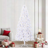 Albero di Natale artificiale Bianco 240 cm PVC e Acciaio