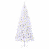 Albero di Natale artificiale Bianco 240 cm PVC e Acciaio