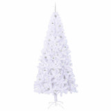 Albero di Natale artificiale Bianco 240 cm PVC e Acciaio