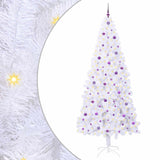 Albero di Natale artificiale Bianco 240 cm PVC e Acciaio