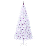 Albero di Natale artificiale Bianco 240 cm PVC e Acciaio