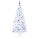 Albero di Natale artificiale Bianco 240 cm PVC e Acciaio