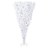 Albero di Natale artificiale Bianco 210 cm PVC e Acciaio