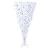 Albero di Natale artificiale Bianco 210 cm PVC e Acciaio
