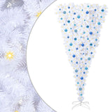 Albero di Natale artificiale Bianco 210 cm PVC e Acciaio